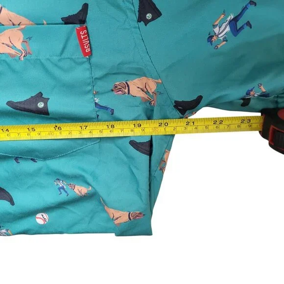 The Roosevelts RSVLTS x Sandlot Button Up Shirt Green Benny Beast Dog Mens M - Picture 10 of 12